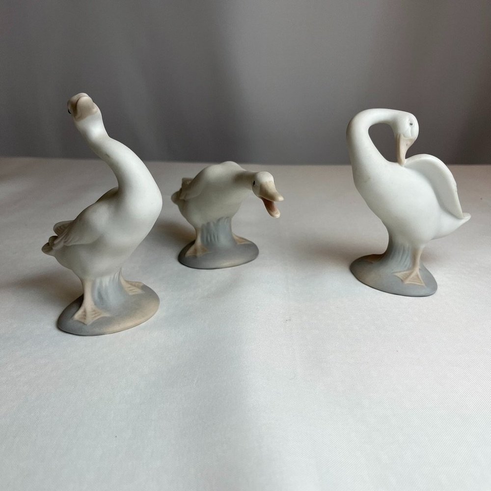 Lladro | Three Geese | 3 Set Rare Vintage Home Decor Art Keepsake Gift
